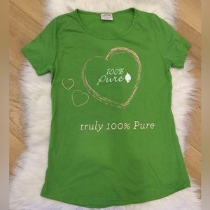 100% Percent Pure T-Shirt Green Size X-Large